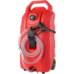 VEVOR 16 Gallonen Kraftstoff-Caddy Tragbarer Gasspeichertank 7,8 l/min mit manueller Düse