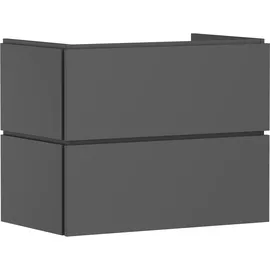 Hansgrohe Xilesa E Waschtischunterschrank 2 Schubkästen, Schiefergrau matt