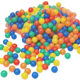 LittleTom Bällebadbälle Ø 6 cm 100 bunte Bälle für Bällebad 6cm Babybälle Plastikbälle Baby Spielbälle