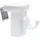 Dekondo 10x Fensterhaken Dekohaken Fensterclip für Fensterdekoration Weiß - Fensterdicke: 10-27mm - Ideal zum Einlegen von Gardinenstangen bis 10mm Durchmesser, Kunststoff mit Federedelstahl