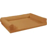 Juelle Orthopädisches Hundebett aus Kunstleder, Hundesofa mit Orthopädischer Hundematratze, Abnehmbare Hülle, Maschinenwäsche, Lord L-XXL (145x105cm, Sonnige Beige)