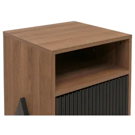 Mendler Nachtschrank HWC-O40 59 x 40 x 40 cm Beige
