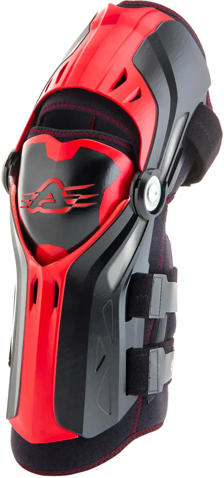 Acerbis Gorilla, genouillères - Noir/Rouge - Taille unique