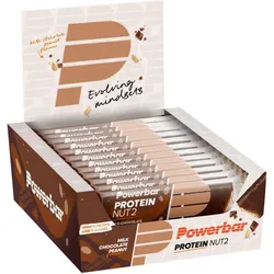 Powerbar Protein Nut2 Milk Chocolate Peanut 12x(2x22,5g) - High Protein Riegel Einheitsgröße