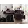 W.Schillig Eckcouch Leder 3-Sitzer Braun
