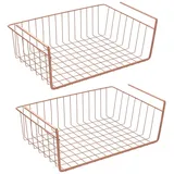 metaltex Schrankkorb KANGURO 2er Set kupferfarbig