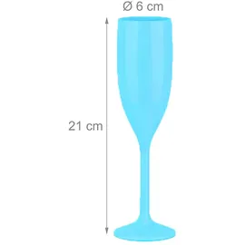 Relaxdays Sektglas 0,15 l 12 St.