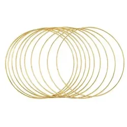 Rayher Metallringe-Set beschichtet gold Ø 25,0 cm 10 St.