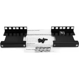Startech Rack Adapter 2HE Stahl 10 cm schwarz 2 Stück(e)