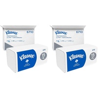 Kleenex Ultra Papierhandtücher mit Interfold Faltung 6710 – 3-lagige Papiertücher mit V-Faltung – 30 Packungen x 96 Handtücher(1.440 Falthandtücher),weich, komfortabel, ultra-absorbierend und reißfest