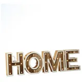 MARELIDA LED Dekolicht HOME - Schriftzug - 28 warmweiße LED - L: 38cm - H: 11cm - Batteri...