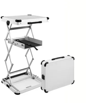 QUIFFICE PRO QK-120 Mobiler Arbeitstisch weiss