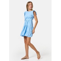 PM SELECTED Damen Minikleid Sommerkleid Midi Kleid mit Rüschen in Einheitsgröße PM27