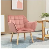 Homcom Einzelsessel mit Samt 67 x 61 5 x 71 cm