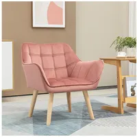 Homcom Einzelsessel mit Samt 67 x 61 5 x 71 cm