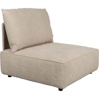 Sofa HUNTER 1,5-Sitzer mit Rücken Beige - Silber