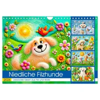 Calvendo Niedliche Filzhunde - Liebevolle Ideen aus Filz und