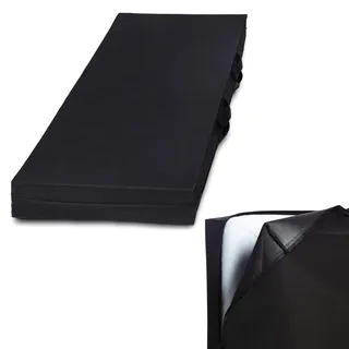 Lumaland Aufbewahrungstasche für Matratze, Schutzbezug unter dem Bett, mit Griffen und Reißverschluss, Schwarz, 8 Größen erhältlich – 140 x 200 x 25 cm