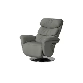 HIMOLLA Relaxsessel 7628 Leder 83 x 109 x 90 cm Grau