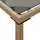 vidaXL Gartentisch mit Glasplatte Beige 115x54x74 cm Poly Rattan