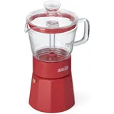 La Cafetière Espressokocher LA CAFETIÈRE "La Cafetière" Kaffeemaschinen Gr. 290 l, 6 Tasse(n), rot Aus hochwertigem, rostfreiem Edelstahl mit induktionsgeeignetem Boden