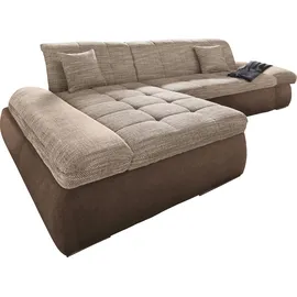 DOMO collection Ecksofa »PB Moric wahlweise mit Bettfunktion + Armteilverstellung, L-Form« im XXL-Format, B/T/H:300/172/80 cm, feine Steppung