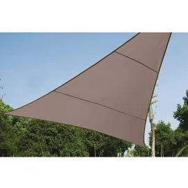 Perel Dreieck-Sonnensegel 360 cm x 360 cm Braun-Grau
