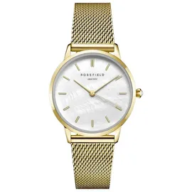 Rosefield RMGMG-R06 Damenuhr Pearl Edit Mesh Goldfarben