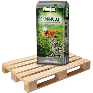 Plantop Rindenmulch Plantop Dekor Mulch steingrau 20 x 50 L