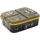 Stor Batman Brotdose mit 3 Fächern - BPA-freie Lunchbox Sandwichbox für Kinder Lunchbox Kunststoff, schwarz