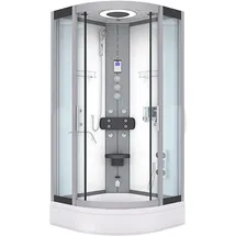 AcquaVapore Dampfdusche Duschkabine Sauna Dusche D58-60t3-ec 100x100 cm Mit 2k Scheiben Versiegelung