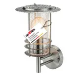 Grafner Außenleuchte Edelstahl 31,0 cm E27 IP44 spritzwassergeschützt