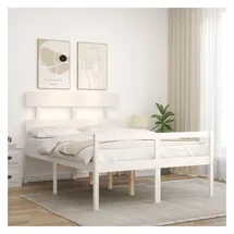 vidaXL Seniorenbett 120 x 200 cm Weiß