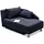 JOB Recamiere Stoff 1-Sitzer Blau
