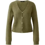 Oui Damen Strickjacke schmal geschnitten Uni - 40
