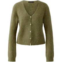 Oui Damen Strickjacke schmal geschnitten Uni - 40