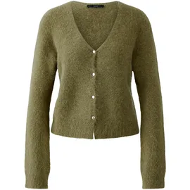 Oui Damen Strickjacke schmal geschnitten Uni - 40