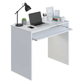 Habitdesign Schreibtisch - weiß, 90x54x79h cm - Weiß