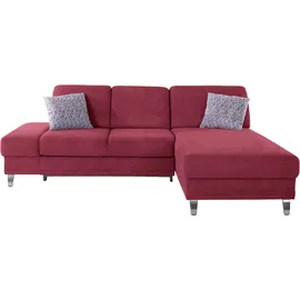 sit&more Ecksofa »Clio L-Form« wahlweise mit Bettfunktion oder Vorziehsitz und Bettkasten, Federkern