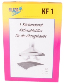 Küchendunst Aktivkohlefilter KF 1, für die Abzugshaube, 1 Packung = 1 Stück