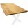 holz4home Tischplatte ohne Baumkante aus Massiver Eiche 140 x 80 cm