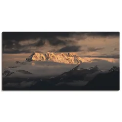 Artland Wandbild »Dents du Midi, Schweizer Berge«, Berge, (1 St.), als Leinwandbild, Poster in verschied. Größen Artland Farbe Bild(er): grau
