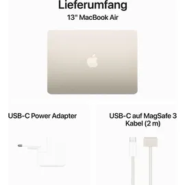 Apple MacBook Air M3 2024 13,6" 16 GB RAM 512 GB SSD 10-Core GPU Polarstern