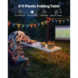 Vevor Campingtisch Buffettisch Weiß