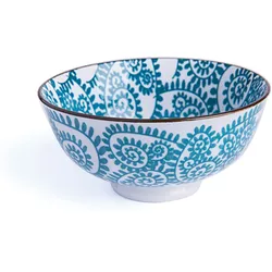 Excelsa Set mit 6 Schalen Oriented Porzellan 11,5 cm Blau