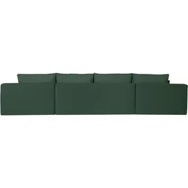 Home Affaire Wohnlandschaft HOME AFFAIRE "Win U-Form, B: 366 cm - OTTO. Verlässliche Qualität.", grün (dunkelgrün), B:366cm H:85cm T:176cm, 100% Polyester, Sofas, Wohnlandschaft, mit Bettfunktion, Bettkasten & 5 Zierkissen