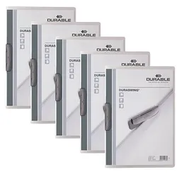 5 DURABLE Klemmhefter DURASWING  graphit