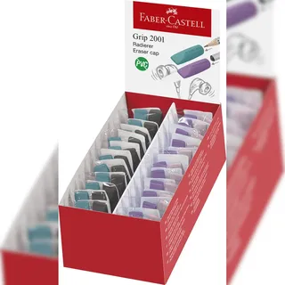 Faber-Castell Radierer Grip 2001 RollOn 90x14x14 mm Pink 2 St.