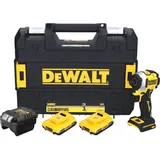 DeWalt DeWalt, DCF 850 D2T Akku Schlagschrauber 18 V 205 Nm 1/4" Brushless + 2x Akku 2,0 Ah + Ladegerät + TSTAK