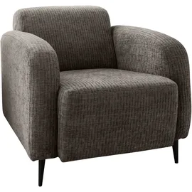 Home Affaire Polstergarnitur HOME AFFAIRE "Marone", grau (grau, braun, grau, braun), H:76cm T:90cm, 100% Polyester, Sitzmöbel-Sets, auch einzeln erhältlich